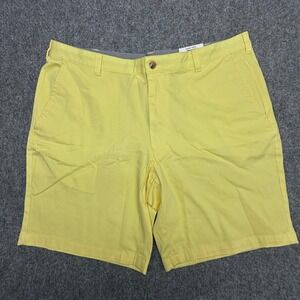 Club Room Chino Shorts 40W Lemon Ice Yellow Stretch Classic Fit New